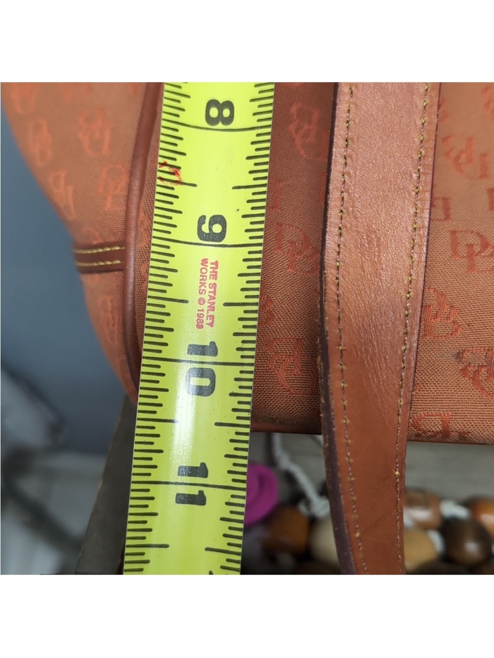 Dooney & Bourke Orange Logo Tote - Picture 11 of 13